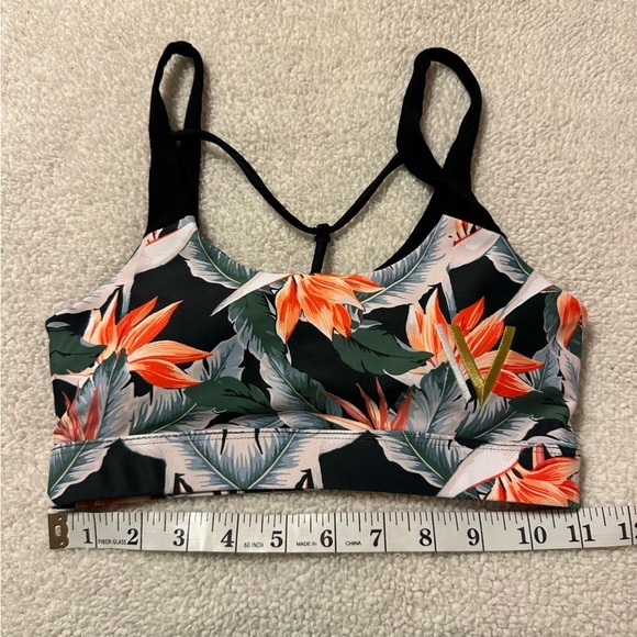 VULL Tropical Floral Print Sports Bra CrossFit - Picture 5 of 9